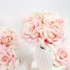 20 шт. искусственный цветок голова 10 см цветок розы для новогоднего свадебного украшения DIY шелковый цветок для вечеринки