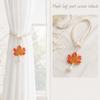 2Pcs/Set Handcrafted Simulated Leaf Curtain Holdback Decorative Curtain Strap  Home Decoration