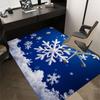 snowflake winter Crystal Velvet Office chair mat Area Rug - Non-Slip, Floor Mat, Office Desk Chair Rugs,Christmas Gift-1106105