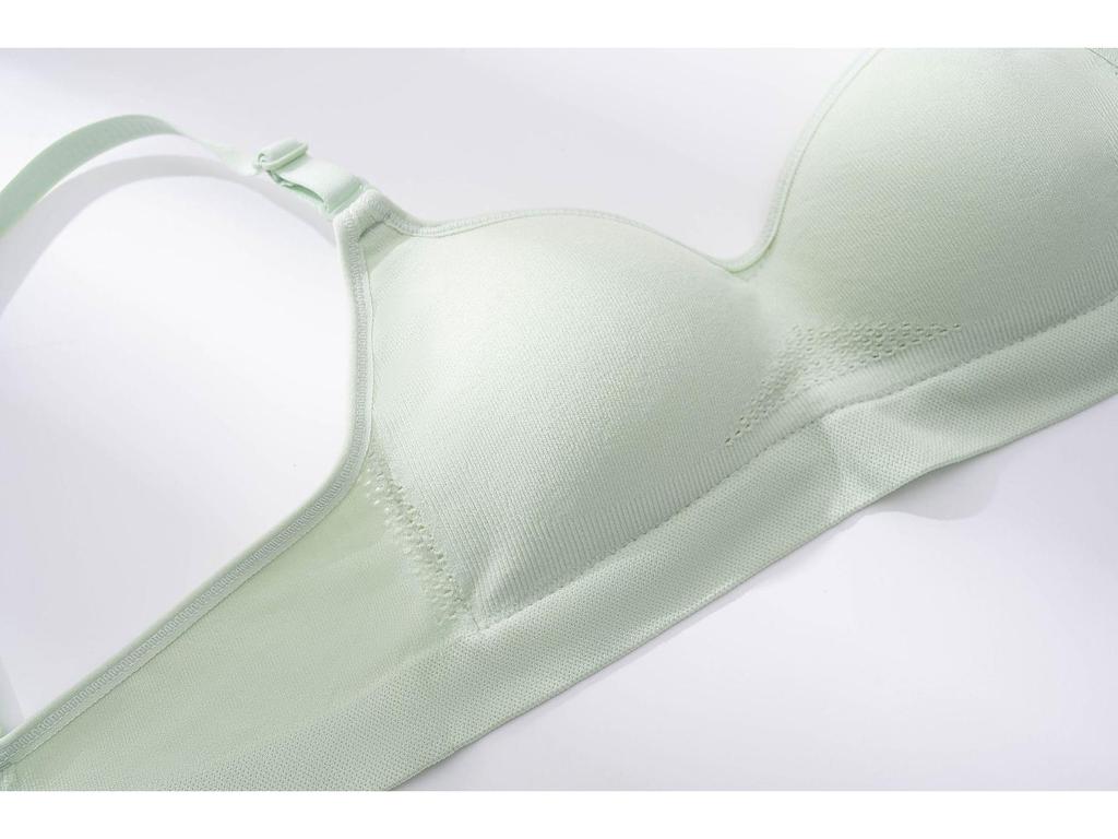 Новое поступление: Бесшовный белый студенческий бюстгальтер — дышащий, удобный, без стального кольца, хлопковые чашечки, тонкий и поддерживающий для лета