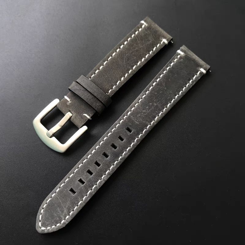 18 мм 20 мм 22 мм ремешок из натуральной кожи для часов в стиле ретро Crazy Horse кожаный ремешок для часов универсальный ремешок для наручных часов fot Garmin Amazfit HUAWEI Samsung