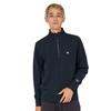 Champion Navy Half Zip Long Sleeve with Embroidered Men's Sweatshirt, Logo, C3-B020