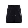 Essentials Logo Mid-Waist Cotton Casual Shorts V1 Men Bottoms Black DA9823-010