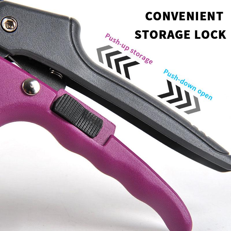 Ножницы SK5 Ножницы с зубчатым приводом из высокоуглеродистой стали, садовые ножницы, садовые ножницы с острым, устойчивым к ржавчине стальным лезвием