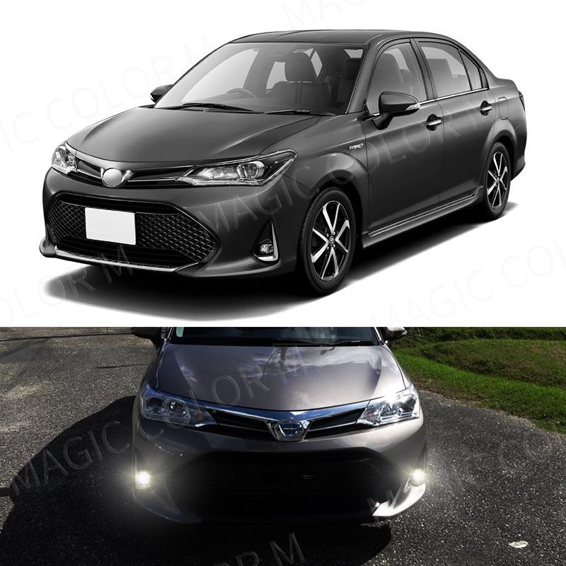 Светодиодные противотуманные фары для Toyota Corolla Axio 2018 2019 2020 2025 Противотуманные фары в сборе Решетка фар Провода Кнопка Рамка Хромированные крышки