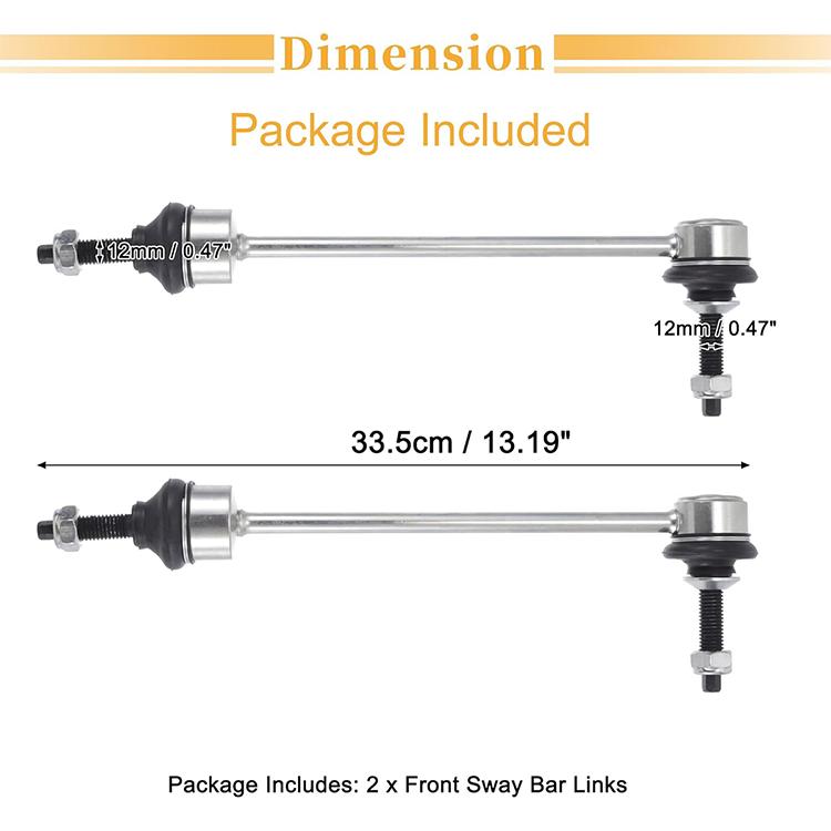Front Stabilizer Sway Bar Links for 2010 2011 - 2014 Ford F-150 SVT Raptor 4WD K750511