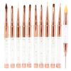 Набор из 11 шт., кисти для рисования линий и точек для ногтей