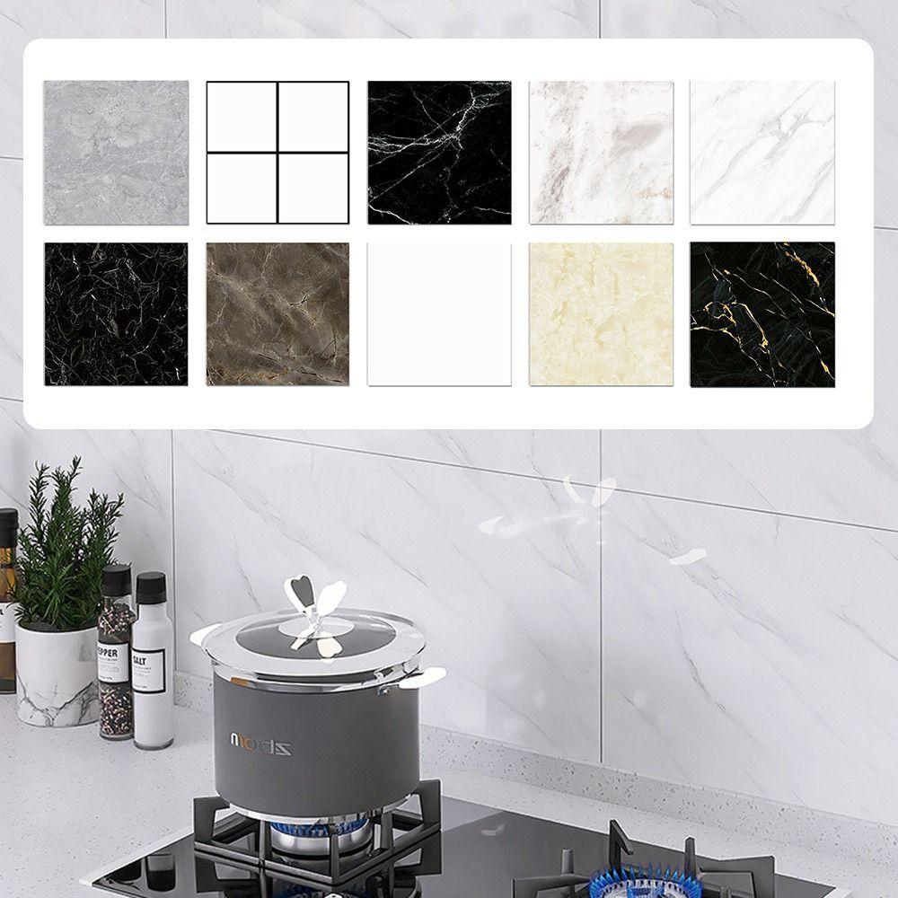 3D самоклеящиеся плитки, напольные наклейки, влагостойкие обои, настенные наклейки, мрамор для ванной комнаты