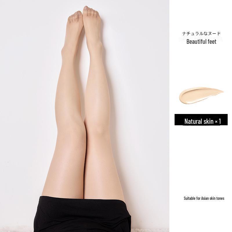 Женские ультраэластичные летние чулки больших размеров - прочные, устойчивые к зацепкам, телесного цвета