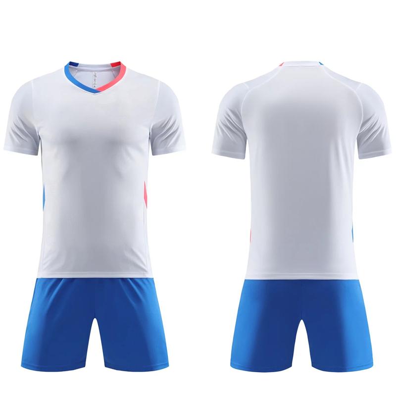 Мужской футбольный комплект из 100% полиэфирного волокна, дышащая ткань, профессиональная пустая спортивная одежда на заказ, удобный футбольный костюмNike