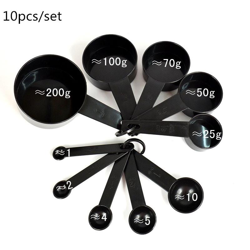 10pcs Measuring Tools Kitchen Measuring Spoons Teaspoon Sugar Scoop Cake Baking Flour Measuring Cups Kitchen Measuring Spoons