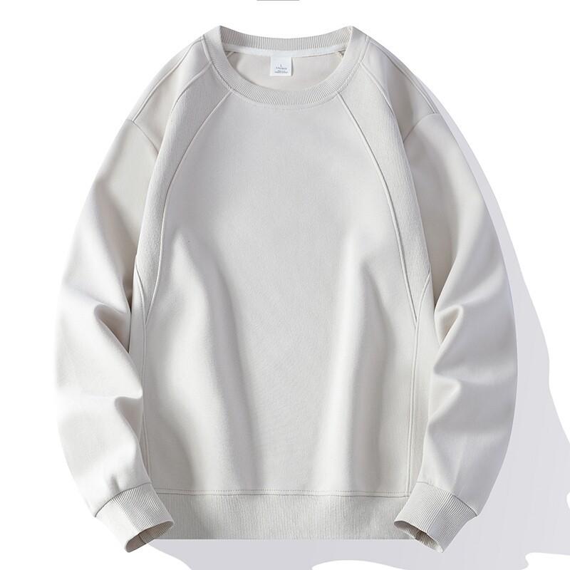 Men's Round Neck Sweater Loose Spring Leisure Sports Shirt Youth Simple Pullover Long Sleeve T-shirt