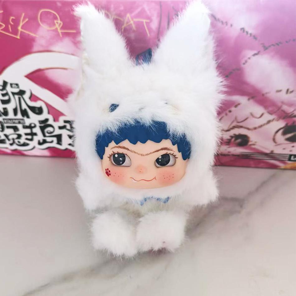 Виниловая плюшевая кукла Модная игра WAKUKU Лис и Кролик Серия Вечеринка на Хэллоуин Ручная работа Модель Украшение Коллекция Кастомизация