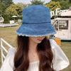 Pot Hat Denim Hat Female Fisherman Hat Sun Hat Face Covering Versatile