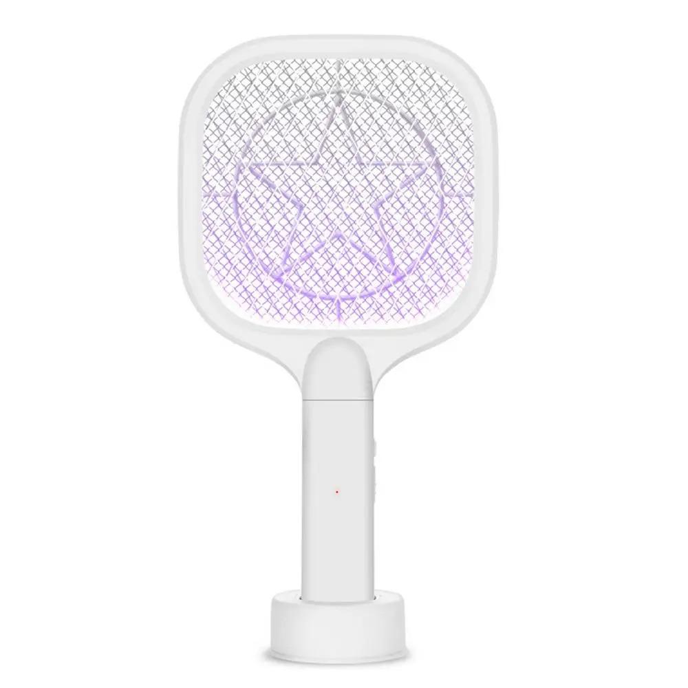 USB Rechargeable Electric Bug Zapper UV Light Mosquito Killer Lamp Mini Insect Racket  Summer