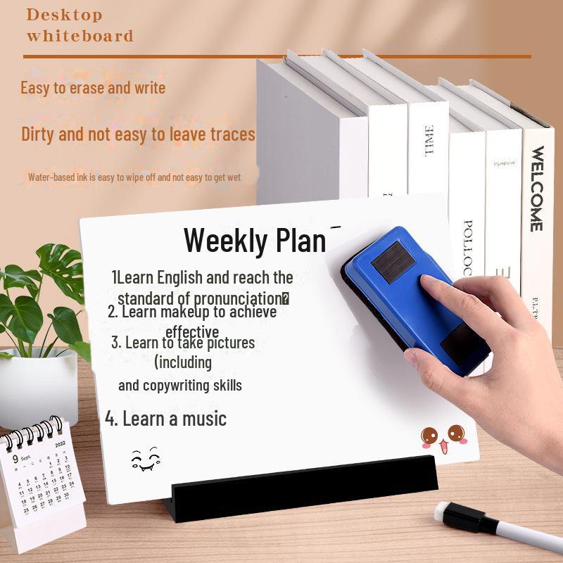 Акриловая расписанная вручную белая доска для демонстрации в магазинах молочного чая – стираемая стойка для прайс-листа