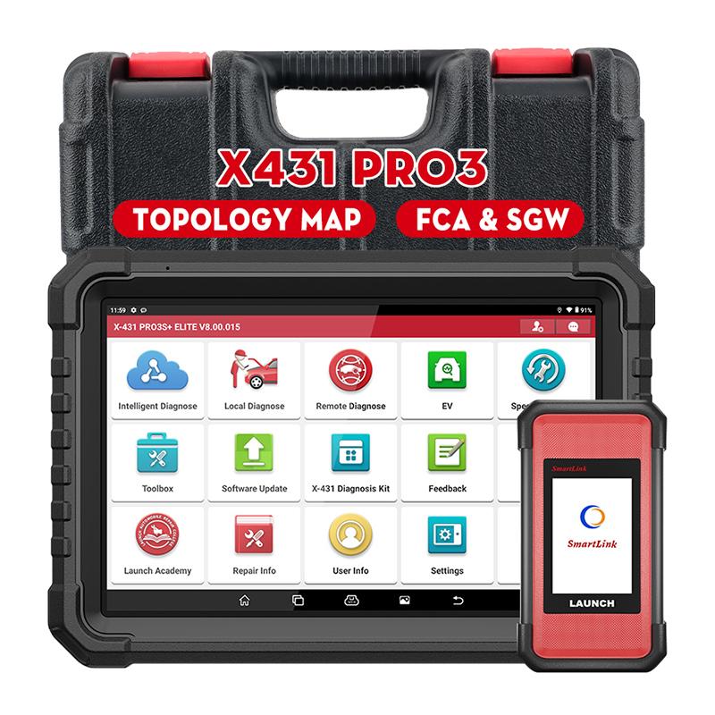USA EU Warehouse Launch X431 PRO3S+ Elite J2534 Programming Tool With ECU Coding Upgrade of X431 PRO5 41 Reset Functions
