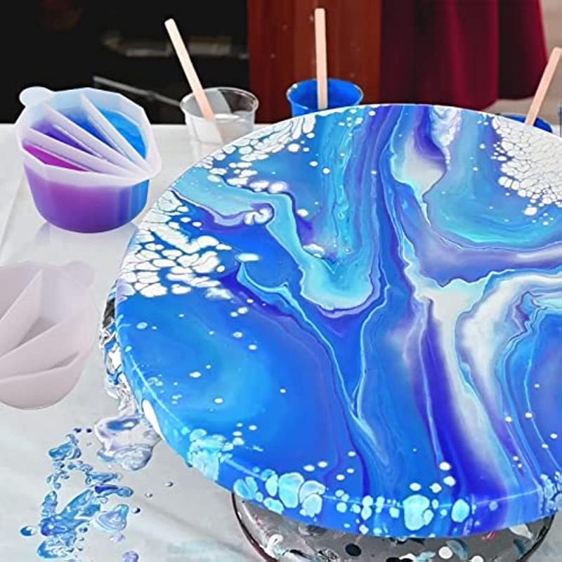 Разделенная чашка для заливки краски, разделенная чашка для жидкого искусства, акриловая краска, разделенная чашка для заливки смолы, инструменты для рисования своими руками