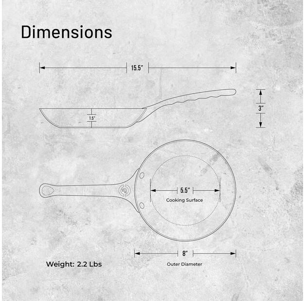 De Buyer Mineral B Element Pro Frying Pan 20 Cm (5680.20)