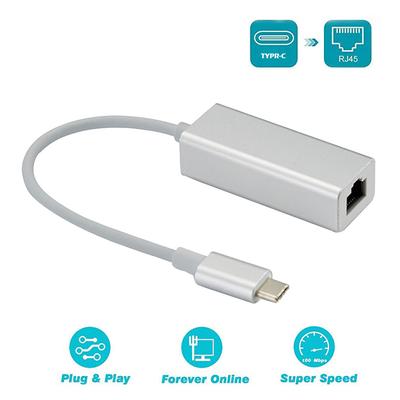 Ethernet-адаптер USB C-RJ45. Сетевой адаптер USB 3.1 типа C, 1000 Мбит/с.