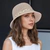 Элегантная женская соломенная шляпа с цветочным узором - дышащая ажурная кепка от солнца, летняя модная шляпа для путешествий, отпуска, рыбалки, пляжа