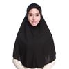 Muslim Scarves Cotton Blend Muslim Hijab Amira Islamic Solid Color Soft Scarf Long Hejab Head Shawls