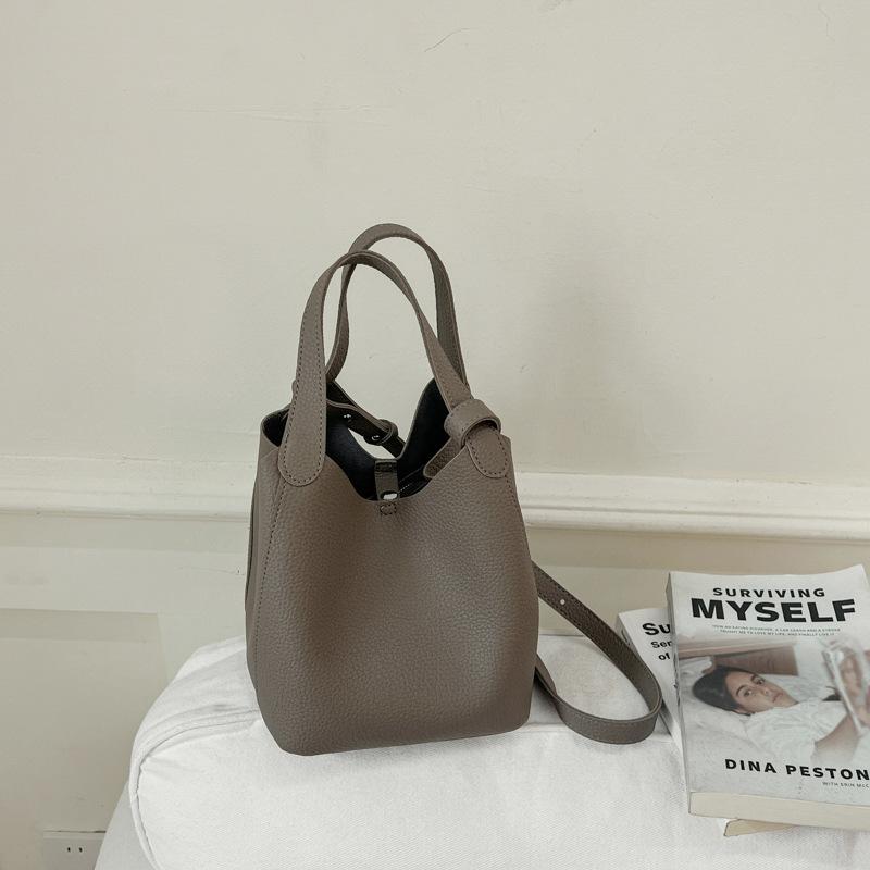 Стиль нишевый сумка-ведро женская новая простая атмосфера сумка-handbag для поездок на работу сумка-мессенджер женская