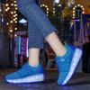 Runaway Shoes 2025 with Switch Charging LED Light Children Adult Roller Skates Ultra-light Wheel Shoes Spot