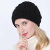 Вязаная шапка женская осенне-зимняя плюшевая утолщенная теплая шапка Берет из жареного теста