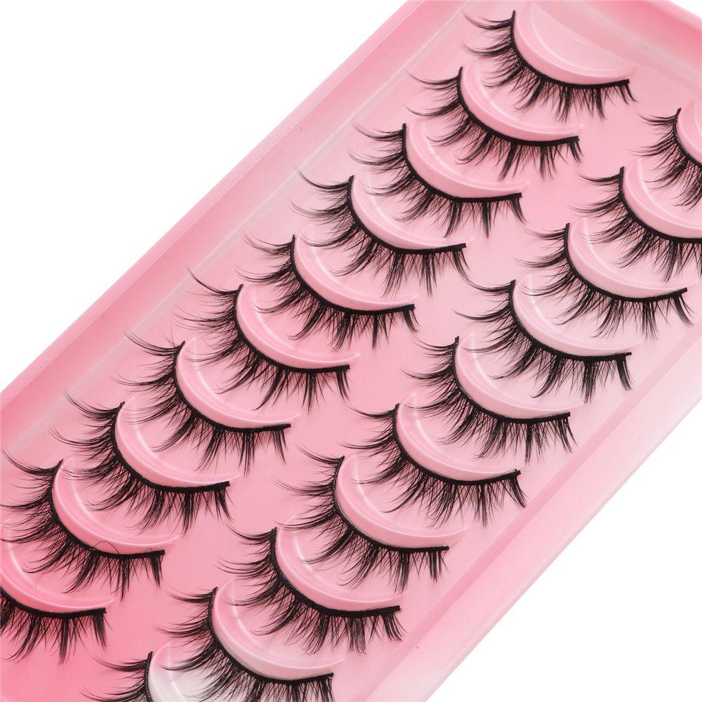Natural Cat-Eye Makeup Fairy Clusters Dramatic Manga Lashes Cosplay Lashes Anime Lashes Mink Lashes