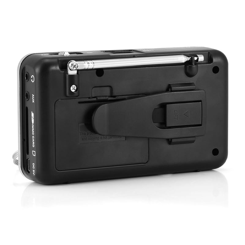 Портативный FM-радио Мини-цифровой радиоприемник HD музыкальный плеер с динамиком Портативный карманный FM-радио музыкальный плеер Поддержка USB-карты памяти 800 мАч