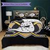 Anaheim Ducks Print Pattern Bedding,Quilt Set Quilt Cover Pillowcase Home Birthday Gift (1*duvet cover+2*pillowcase,without core)ZSJT0917124