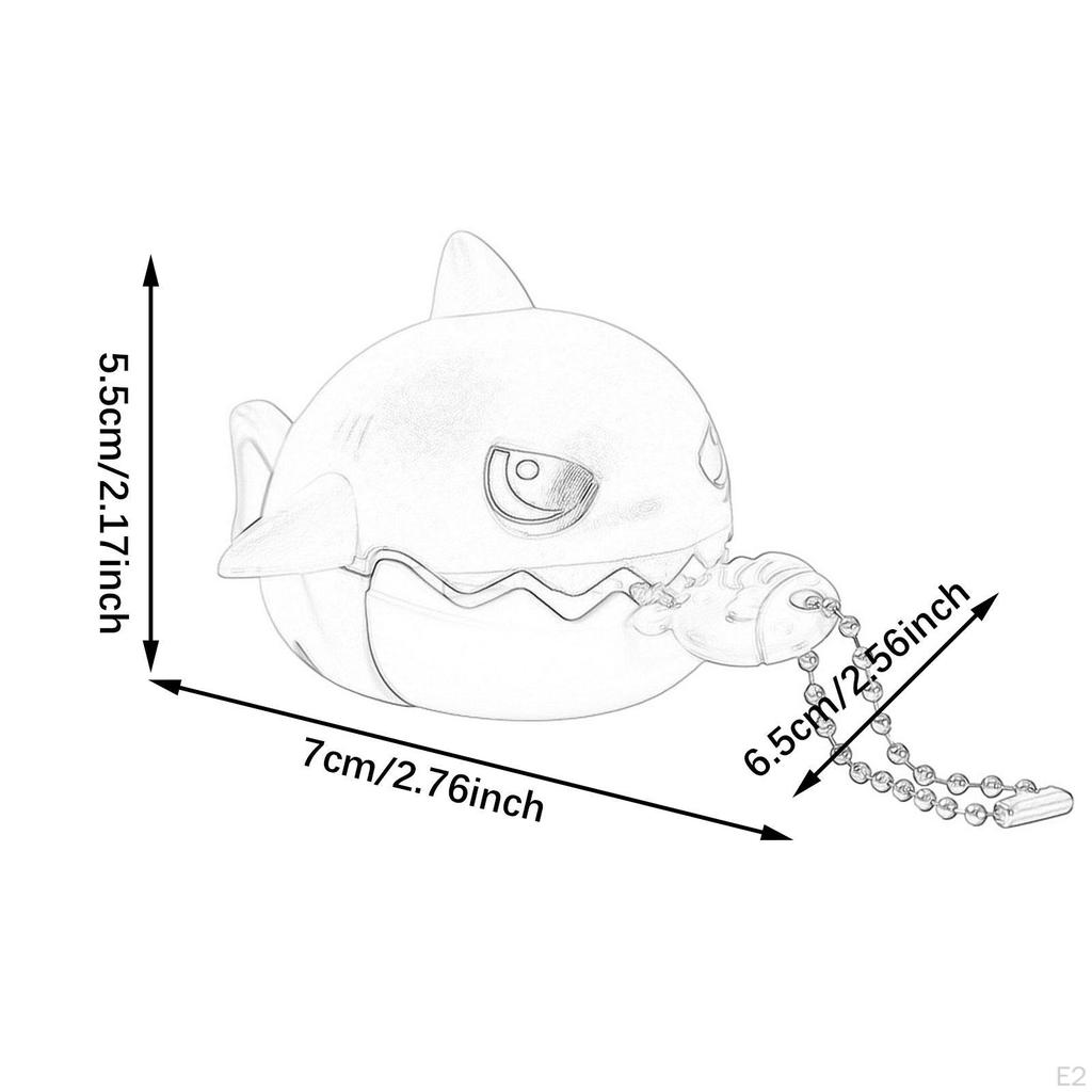 Брелок для сумки с изображением акулы, уникальный, украшение, милый, милый, кусающий акулу