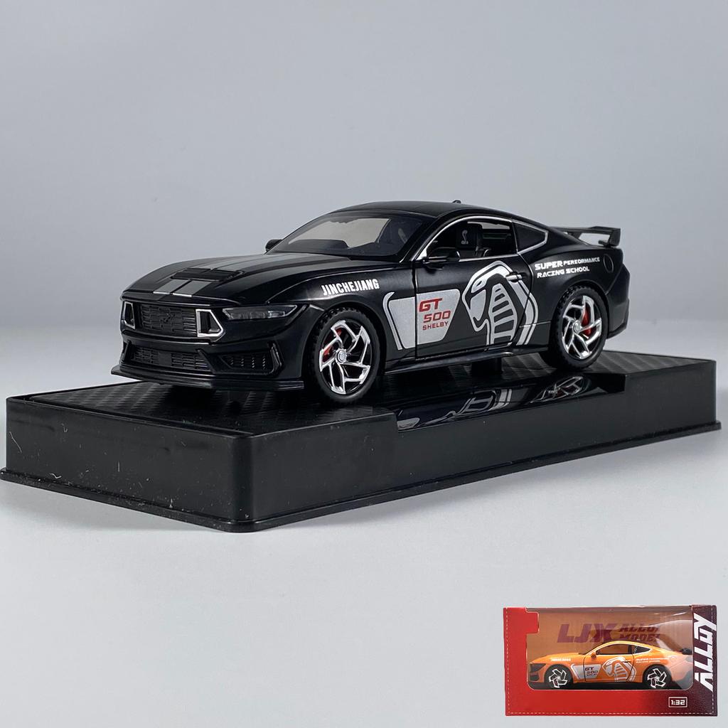 1:32 Форд Мустанг Шелби GT500 Купе Сплав Металл Литье под Давлением Модель Автомобиля Звук и Свет Оттяжка Детская Игрушечная Машинка Mini GT Подарок