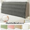 Thicken Plush Headboard Cover All-inclusive Universal Elastic Bed Head Cover Anti-slip Bedside Bed Head Protective Cover