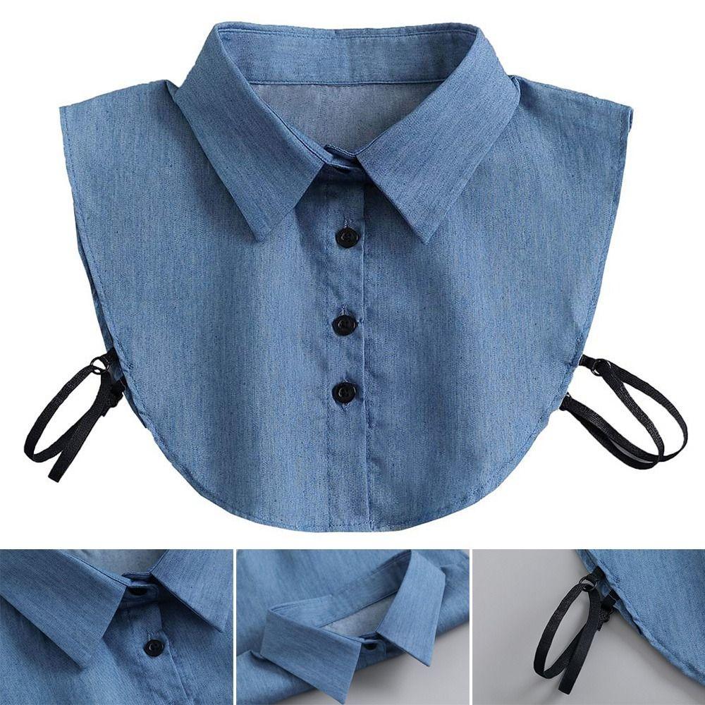 Fashion Cotton Classic Shirt Fake Collar Lapel Clothes Accessories Blouse False Collar