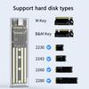 USB3.0 M.2 NVME / Опциональный корпус для жесткого диска Прозрачный корпус из ПК Малый размер для легкого осмотра оборудования и эффективного охлаждения