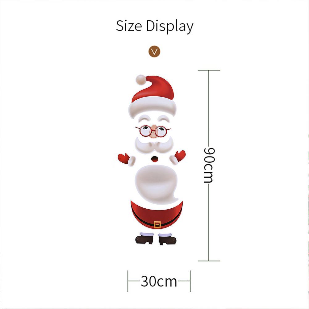 Christmas Decorations Creative Reindeer Snowman Santa Claus Refrigerator Magnet Stickers Set Cute Fridge Magnet Stickers