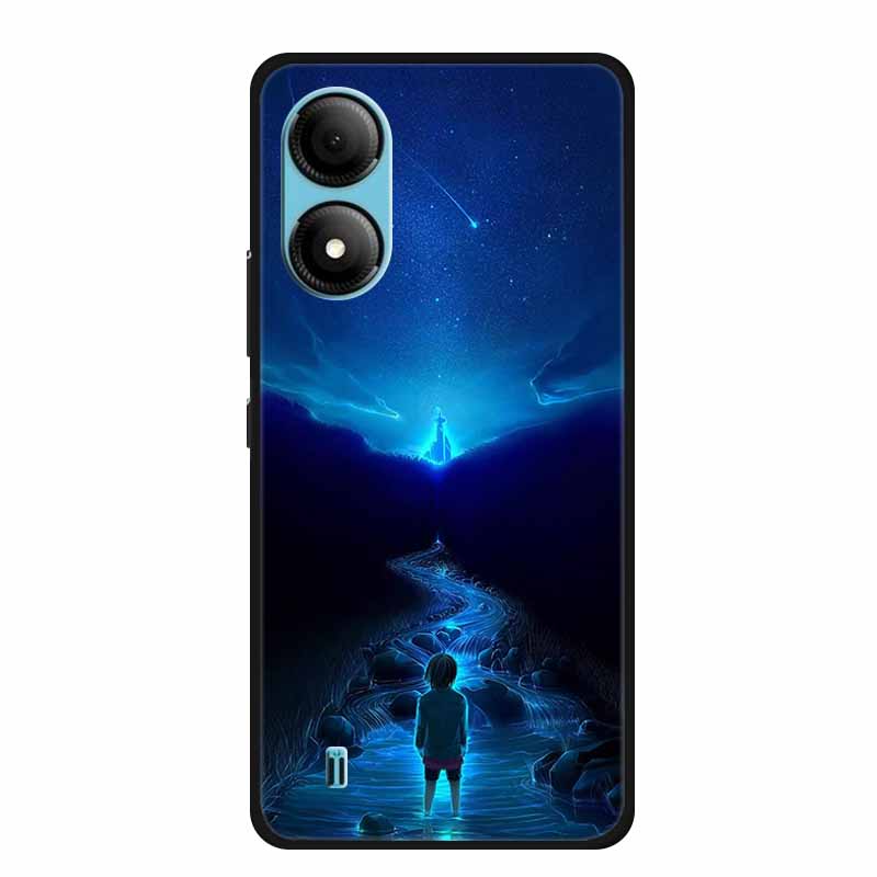Чехол для телефона ZTE Blade A33S Задняя крышка Чехол A 33 s A33 s Coque Ударопрочный Черный Силикон Мягкий Funda Для Blade A33S Чехол A 33s