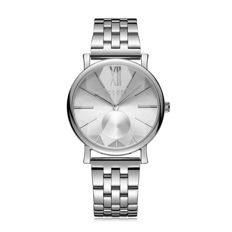 Real Small Function Hand Japan Quartz Mov't Women's Watch Julius Stainless Steel Hours Girl's Birthday Gift Box
