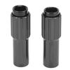 Bicycle Brake Cable Adjuster Screw Aluminum Alloy Bike Cable Adjuster Barrel for Road Mountain BikeBlack 1 Pair