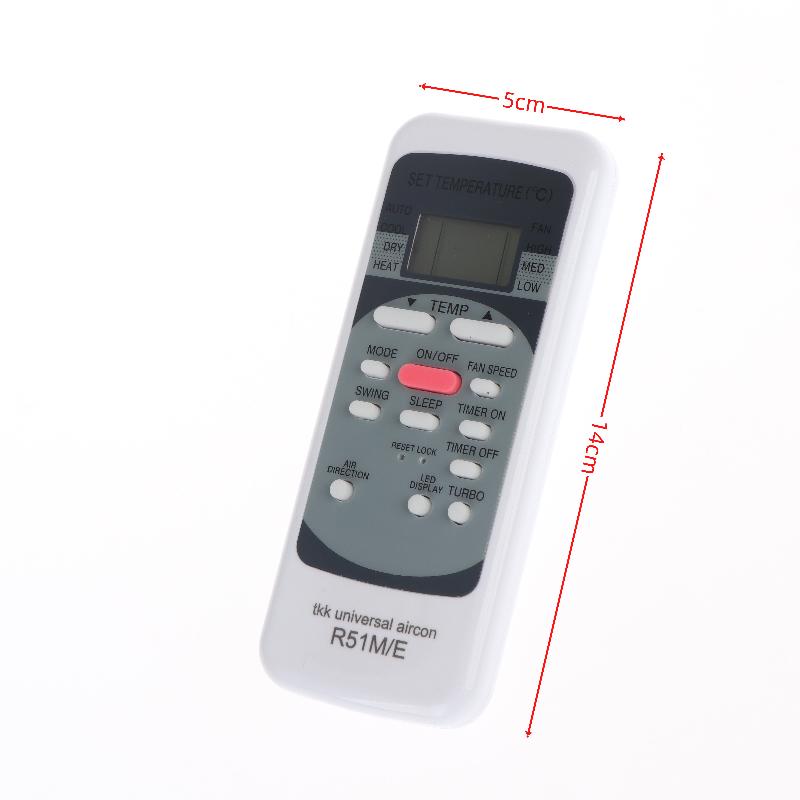 1/2Pcs Universal Controller Air Conditioner Remote Control Replacement Built-In Clock Timer Functions R51M/E For Midea