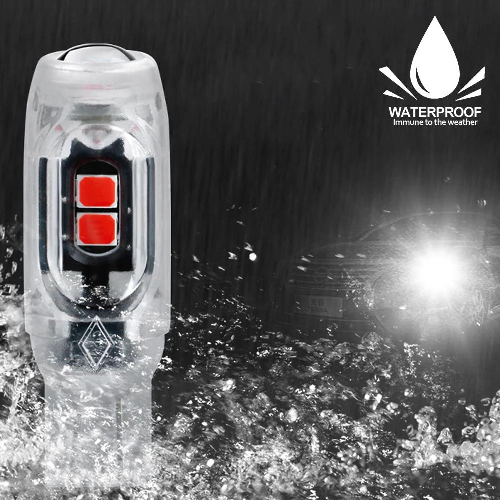 10 шт. T10 W5w белый красный синий авто светодиодный багажник тормозной указатель поворота лампа автомобильный парковочный задний фонарь фонарь заднего хода подсветка номерного знака 12 В