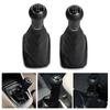 5/6 Speed Car Gear Shift Knob Boot Gearstick Gaiter Kit Manual Gear Shifter Boot Cover Replacement for VW Golf 4