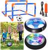 Hover Soccer Ball with LED Light and Foam Bumper Indoor Outdoor Toys Air Power Hover Ball Air Floating Soccer Ball for Kids