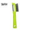 Multi-purpose Kitchen Peeler Vegetable with Brush Stainless Steel Blade Fruit Carrot Cucumber Wide Coverage Ergonomic Grip Gadget for Removing Skin &