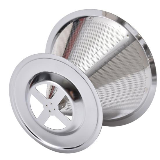 Кофейный фильтр из нержавеющей стали, капельница для кофе, многоразовый безбумажный конусный фильтр для кофе для дома