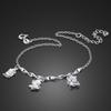 Cute Animals Pendant Anklets For Women100 %925 Sterling Silver Foot Accessories 27cm Beach Barefoot Sandals Bracelet Ankle