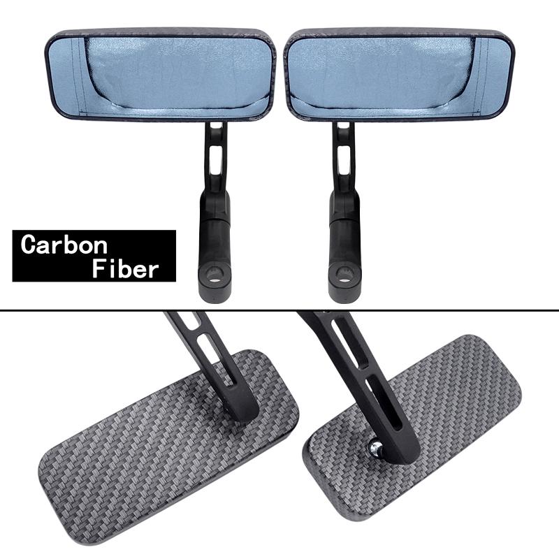 1 пара новых универсальных мотоциклетных прочных модифицированных зеркал с поворотом на 360 градусов, прямоугольных зеркал заднего вида, черный цвет нити