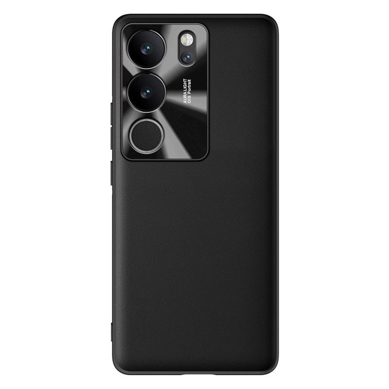 Противоударный, грязеотталкивающий чехол из жидкой кожи для Vivo S17 Pro, цельная защитная накладка